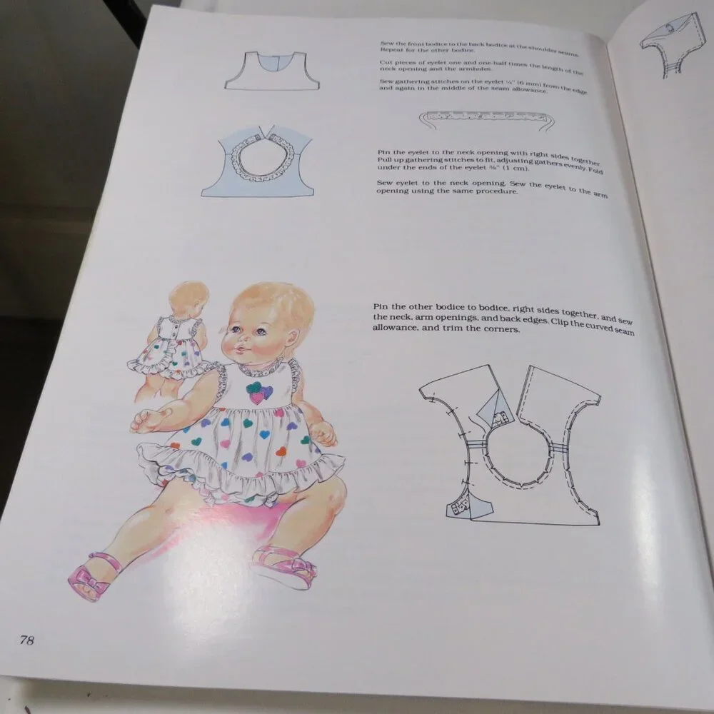 Sewing for Baby Book w Patterns  (complete, uncut) 1990